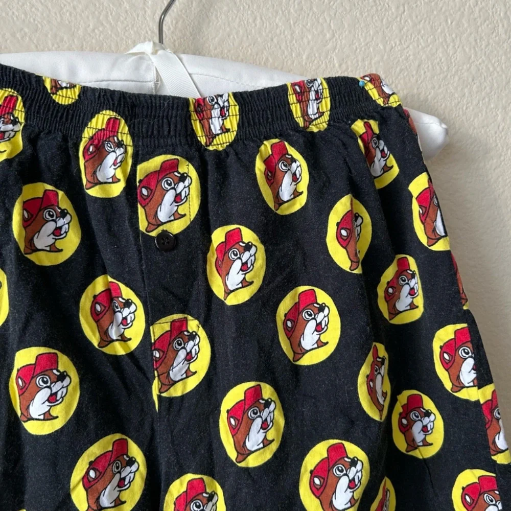 Shorts Boxer Style Bucee's Logo all over Black Red Yellow by Bucee's Child Large - Picture 3 of 12